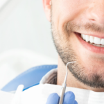 Young man at the dentist
